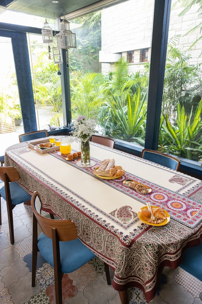 Cotton | Printed | Table Cover | null