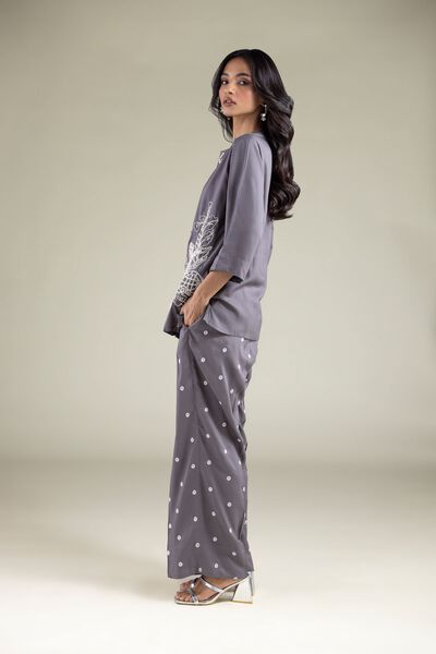 Embroidered | Viscose | Trousers | GBP 25.00