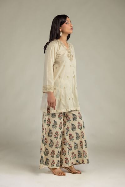Embroidered | Cambric | Printed Cambric Pants | GBP 25.00