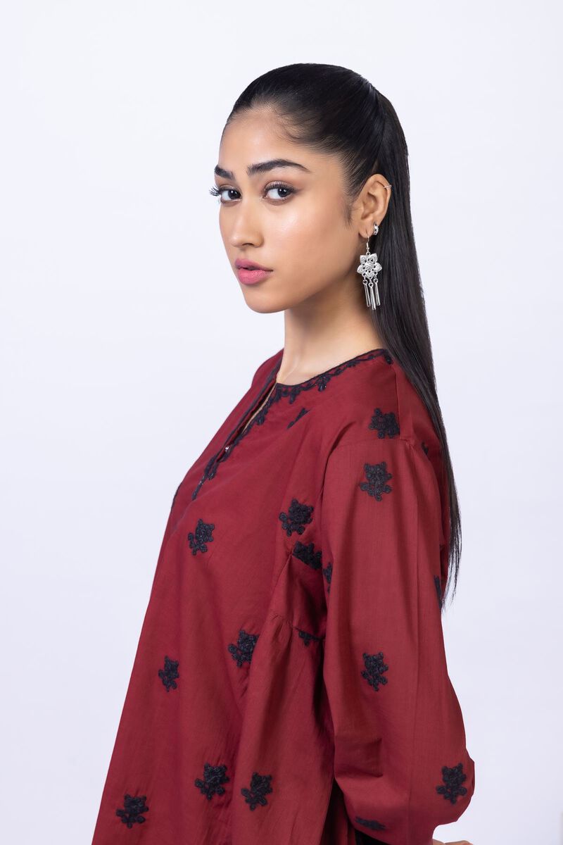 Embroidered | Crosshatch Poplin | Kurta | GBP 12.50