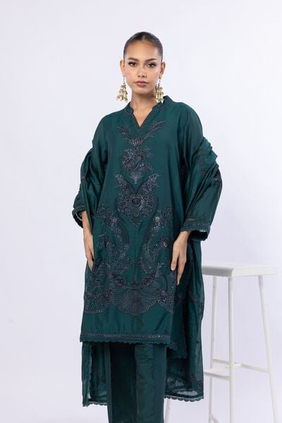 Embroidered | Cotton Net | Kurta | GBP 50.00