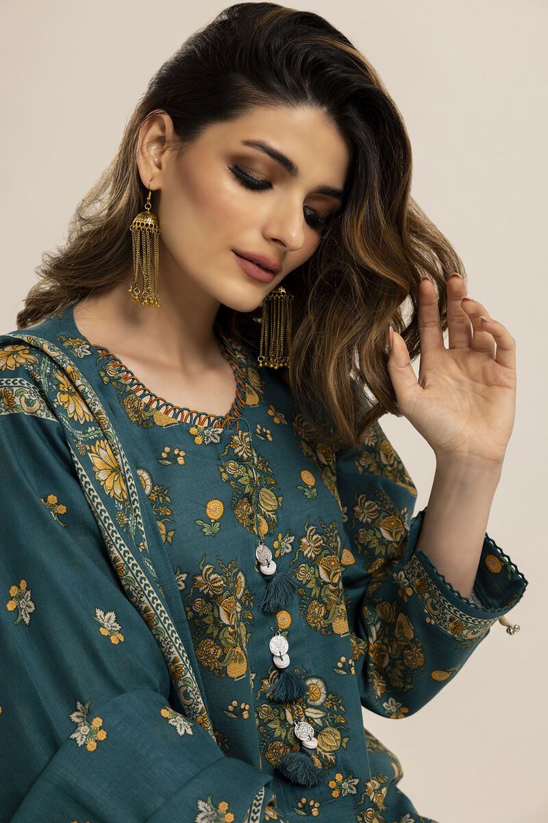 Printed | Light Khaddar | Fabrics 3 Piece | null