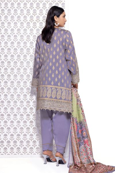 Embroidered | Cotton Satin | Tailored 3 Piece | GBP 35.00