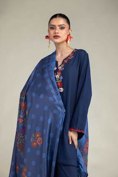 Embroidered | Polyester Silk | Silk Embroidered Dupatta | GBP 20.00