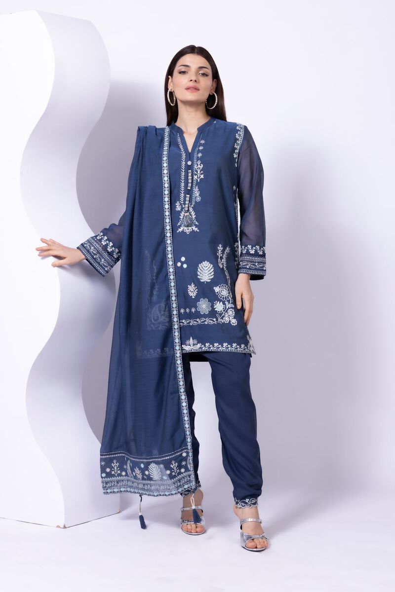 Embroidered | Paper Silk | Kurta | GBP 50.00