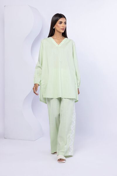 Embroidered | Crosshatch Poplin | Pants | GBP 22.00
