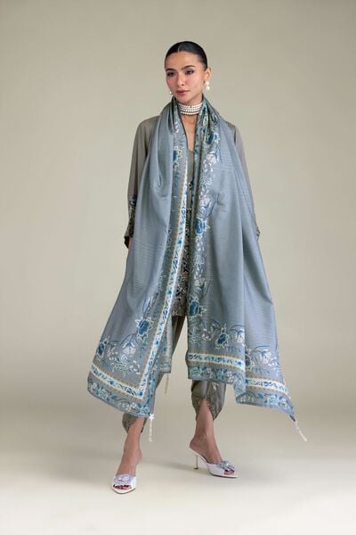 Embroidered | Raw Silk | Pants | GBP 20.00