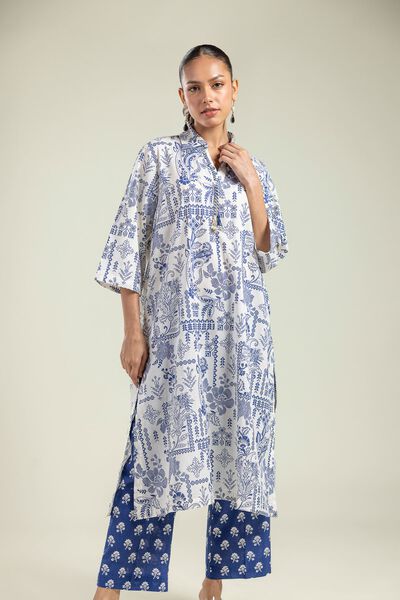 Printed | Cambric | Floral Cambric Kurta | GBP 10.00