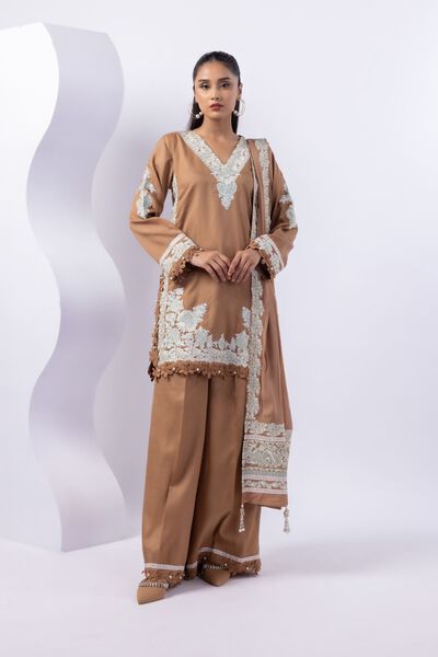 Embroidered | Thai Silk | Flared Pants | GBP 20.00