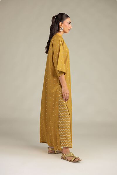 Printed | Cambric | Mustard Cambric Pants | GBP 25.00