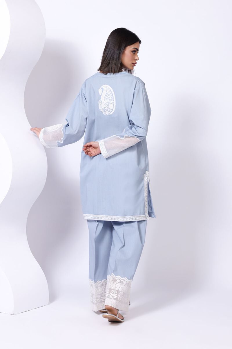 Embroidered | Crosshatch Poplin | Kurta | GBP 15.00