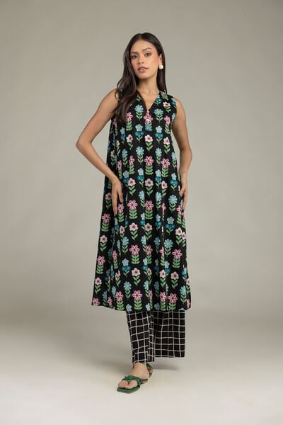 Printed | Cambric | Black Printed Pants | GBP 25.00