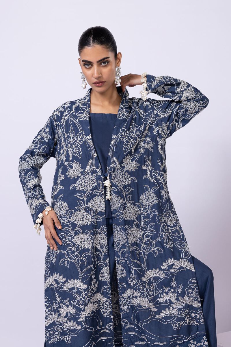 Embroidered | Viscose Oak Silk | Jacket | GBP 100.00