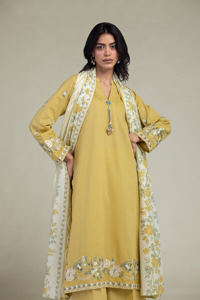 Embroidered | Cambric | Floral Cambric Kurta | GBP 40.00