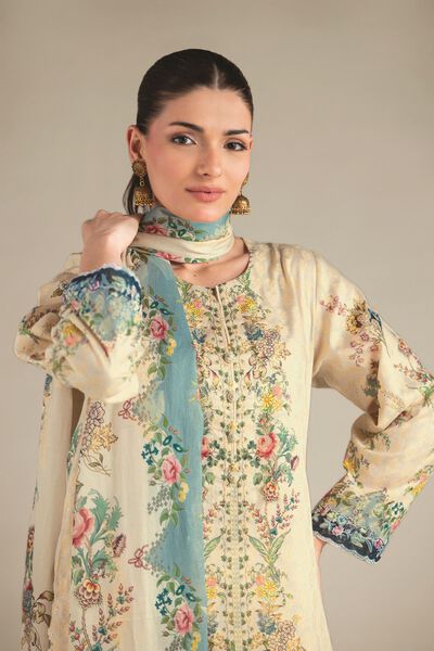 Embroidered | Jacquard | Fabrics 3 Piece | GBP 40.00