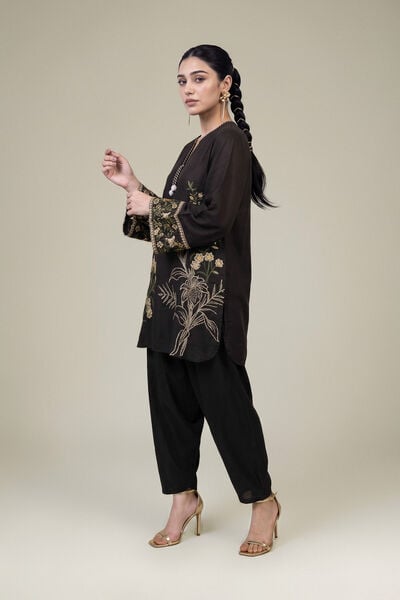 Embroidered | Raw Silk | Solid Silk Pants | GBP 30.00