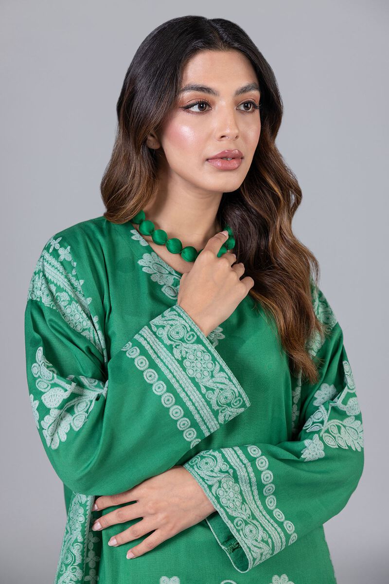 Embroidered | Cotton Polyester Broshia Jacquard | Kurta | null