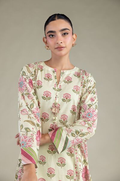Printed | Cambric | Floral Cambric Kurta | GBP 15.00