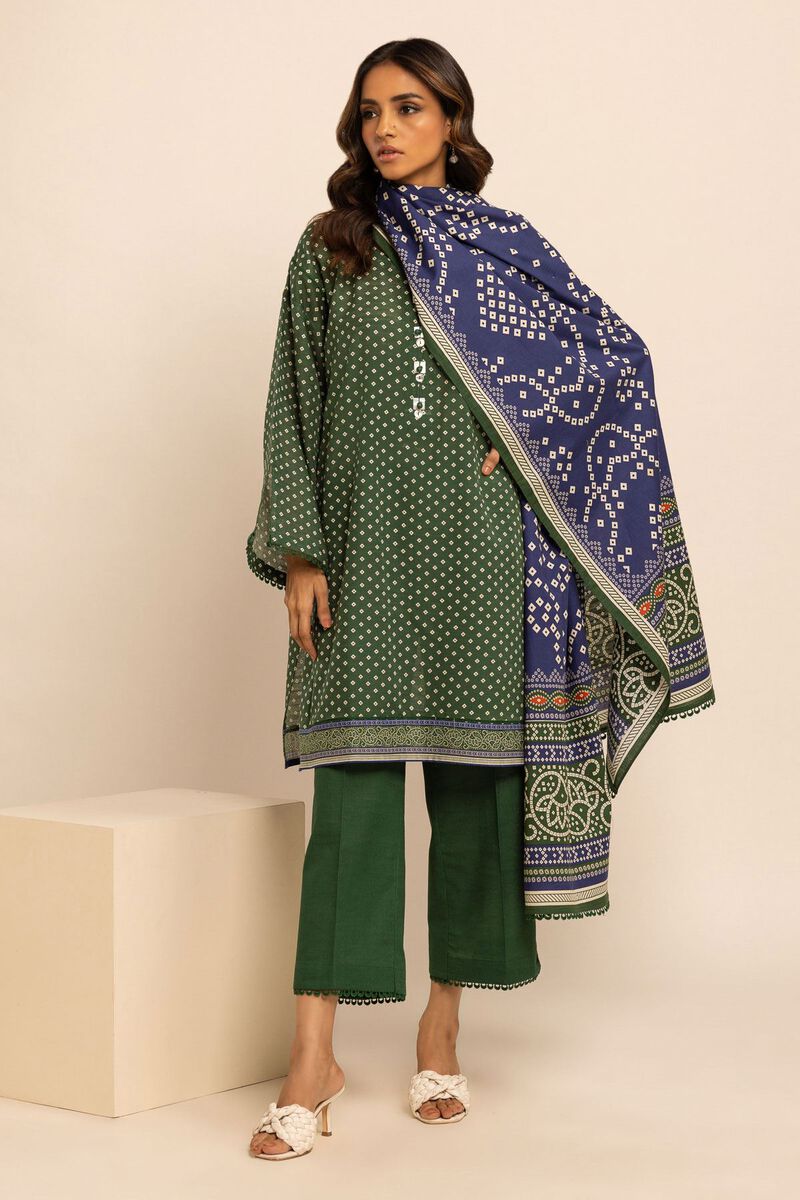 Printed | Light Khaddar | Fabrics 3 Piece | null