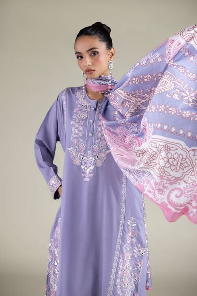 Embroidered | Polyester Silk | Floral All-Season Dupatta | GBP 20.00