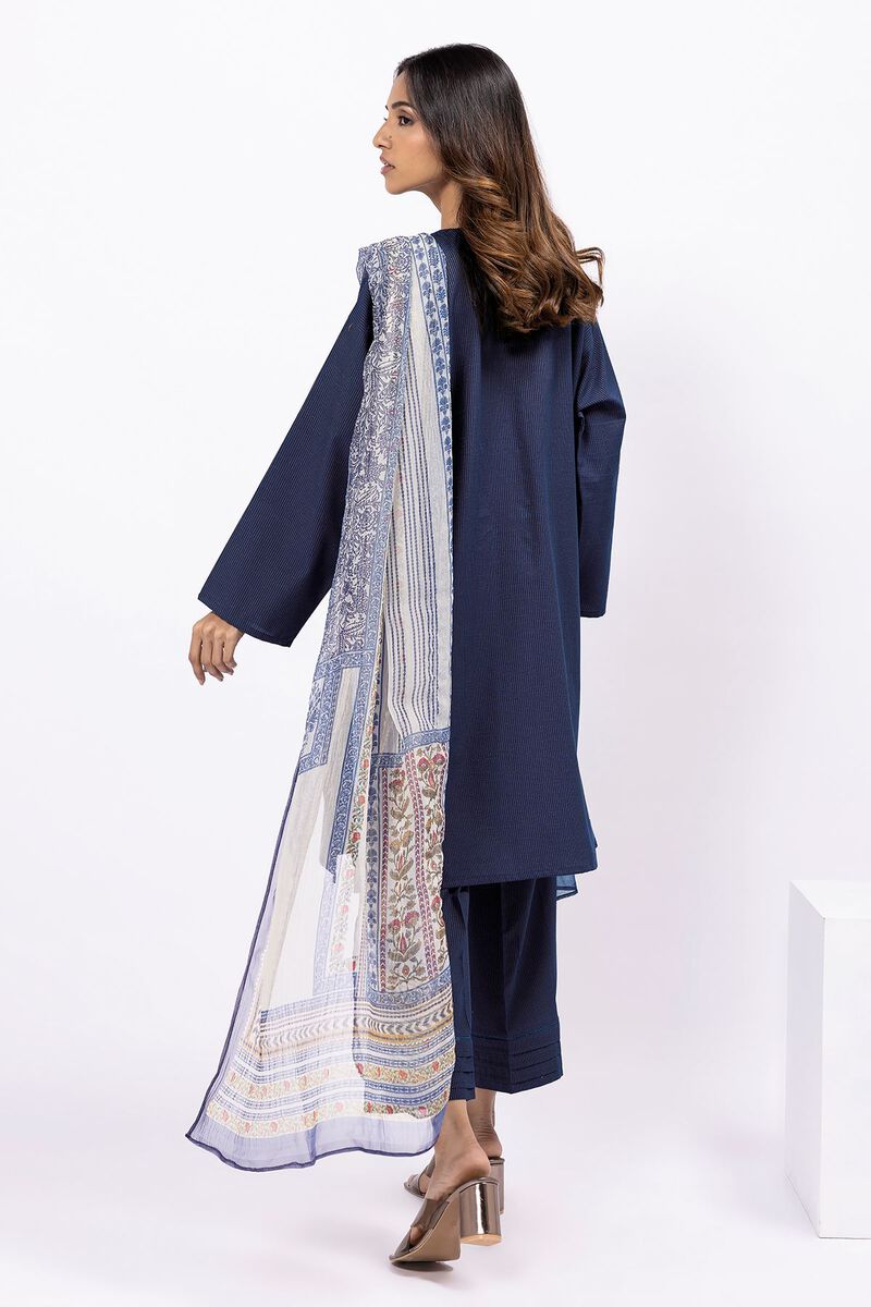 Embroidered | Yarn Dyed Slub | Fabrics 3 Piece | null