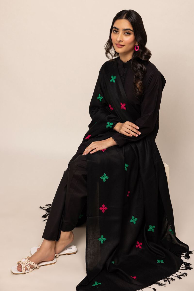 Yarn Dyed Embroidered | Rashmina Acrylic | Shawl | Embroidered | null