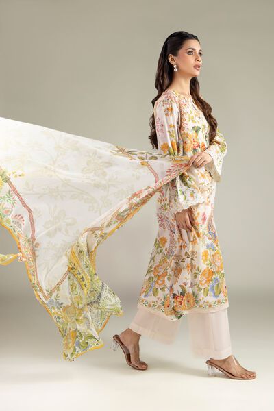 Embroidered | Lawn | Floral Tailored 3-Piece | GBP 50.00