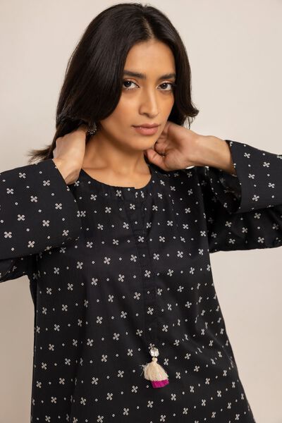 Kurta, BLACK, hi-res