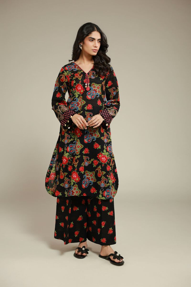 Printed | Textured Cotton | Floral Pants | GBP 5.10