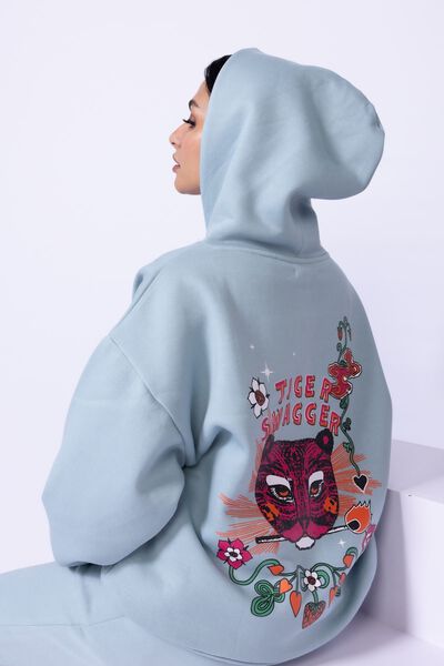 Printed | Cotton Polyester Fleece | Hoodie | GBP 15.00