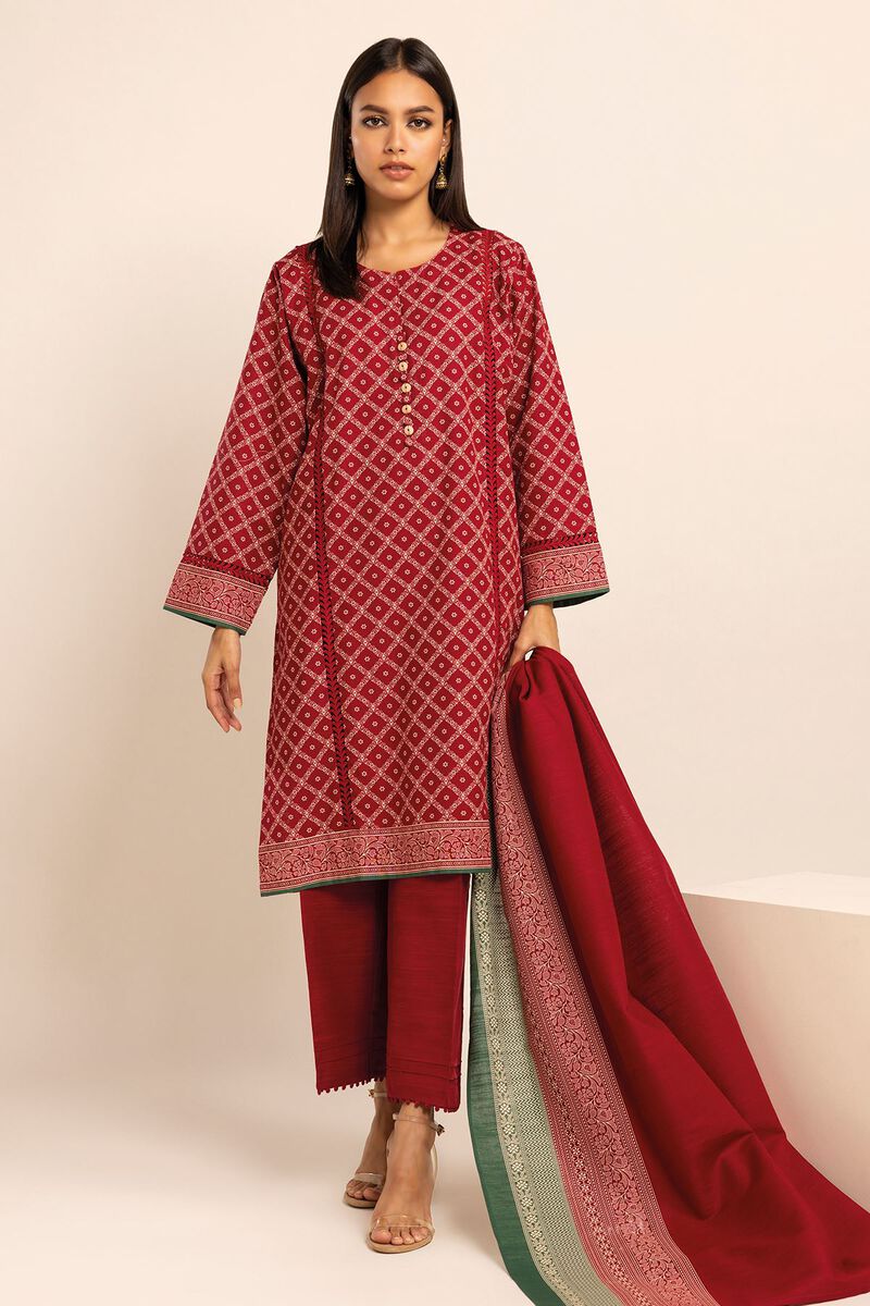 Printed | Khaddar | Fabrics 3 Piece | null