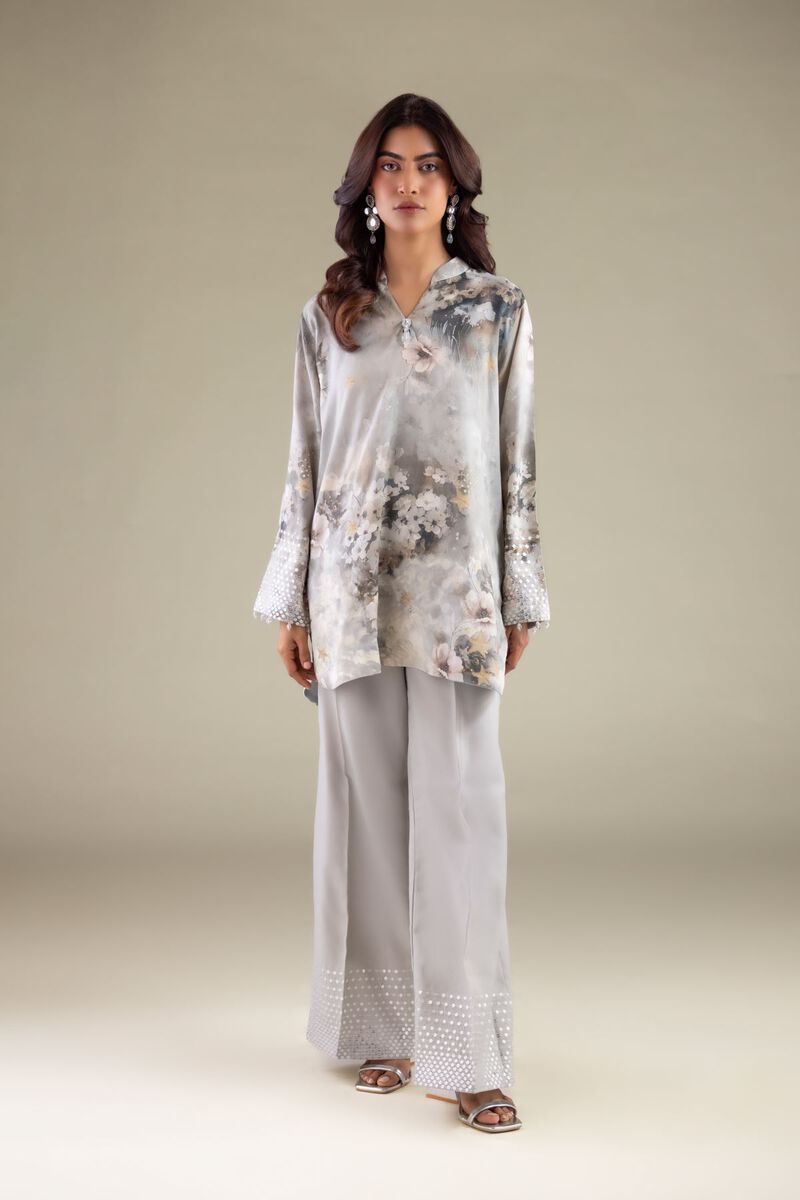 Embroidered | Raw Silk | Floral Embellished Kurta | GBP 40.00
