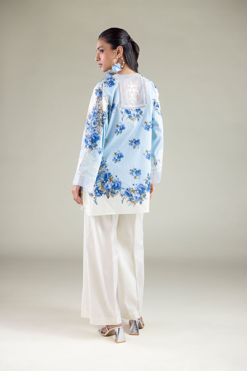 Embroidered | Cambric | Floral Flared Kurta | GBP 30.00