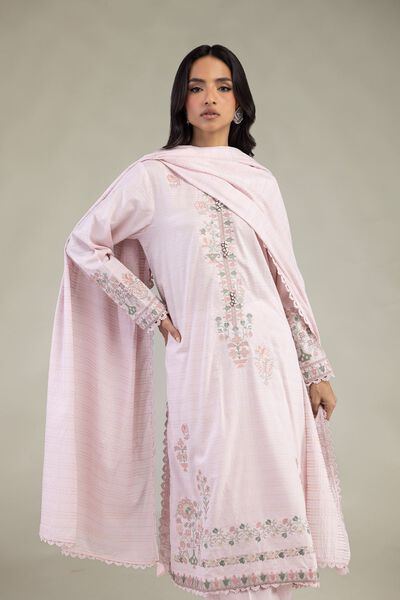Embroidered | Messuri Dobby | 3-Piece Tailored Set | GBP 75.00