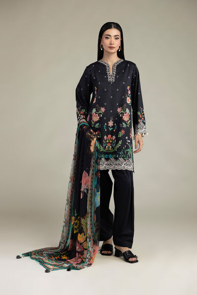 Embroidered | Cambric | Fabrics 3 Piece | GBP 50.00