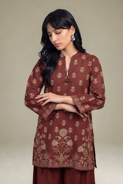 Printed | Light Khaddar | Floral Printed Kurta | GBP 35.00