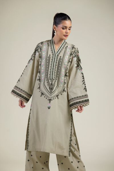 Embroidered | Cotton Dobby | 2-Piece Tailored Set | GBP 60.00