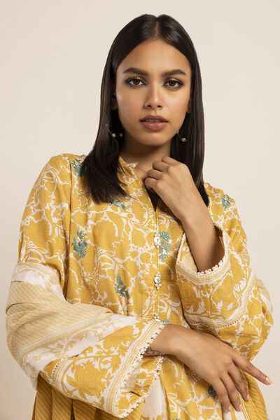 Fabrics 2 Piece | Top Dupatta