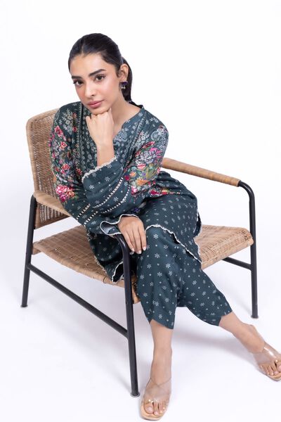 Printed | Satin | Kurta | GBP 12.50