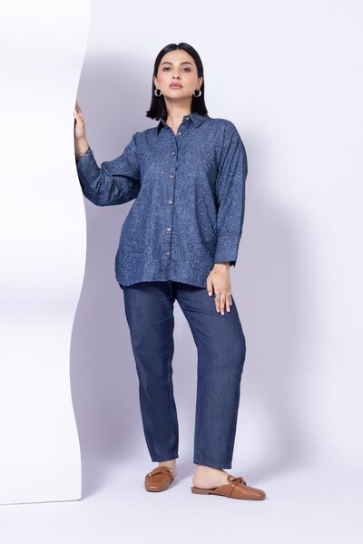 Embroidered | Tencel Denim | Blouse | GBP 9.00