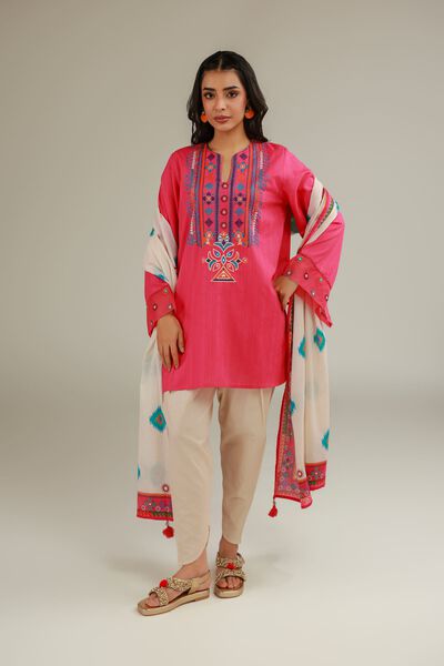 Embroidered | Cotton Dobby | Embroidered Cotton Shalwar | GBP 20.00