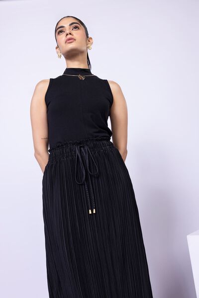 Dyed | Pleated Georgette | Skirt | GBP 6.00