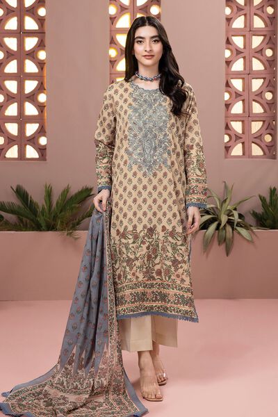 Slub Lawn | Embroidered | Fabrics 3 Piece | GBP 15.00