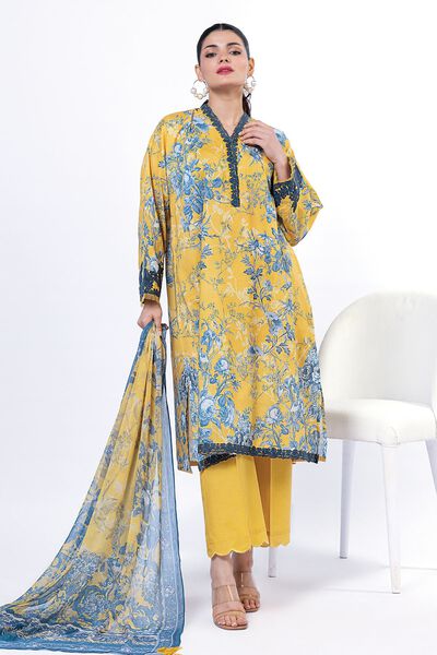 Embroidered | Cambric | Fabrics 3 Piece | GBP 20.00