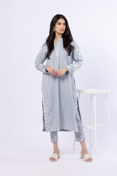 Embroidered | Linen Cotton | Pants | GBP 20.00