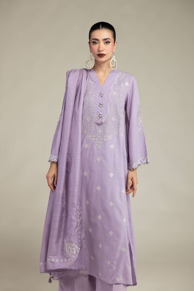 Embroidered | Raw Silk | Long Embroidered Kurta | GBP 50.00