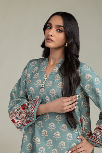 Printed | Cambric | Short Floral Kurta | GBP 30.00