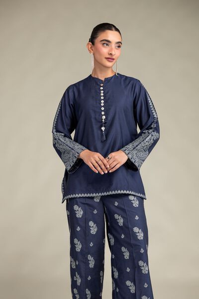 Printed | Raw Silk | Silk Floral Kurta | GBP 40.00
