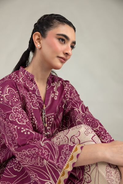 Printed | Cotton Dobby | Short Floral Kurta | GBP 20.00
