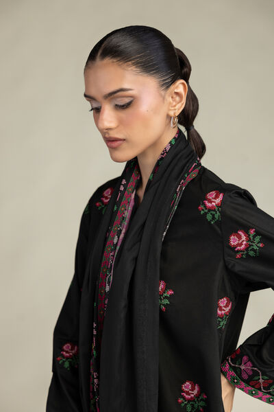 Embroidered | Lawn | Black Lawn Dupatta | GBP 25.00